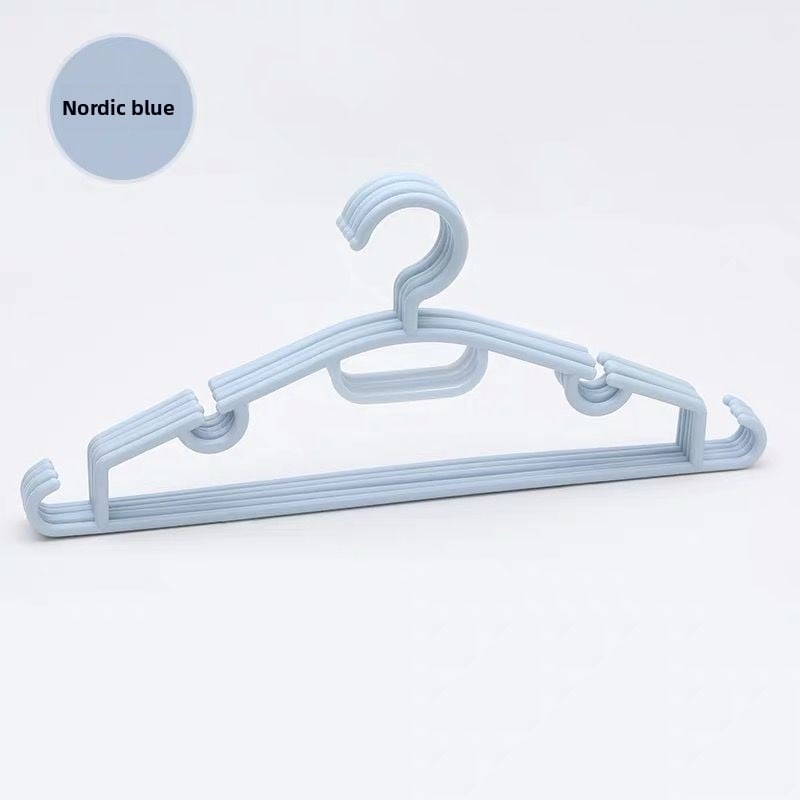 Anti-slip multi-functional plastic clothes hanger