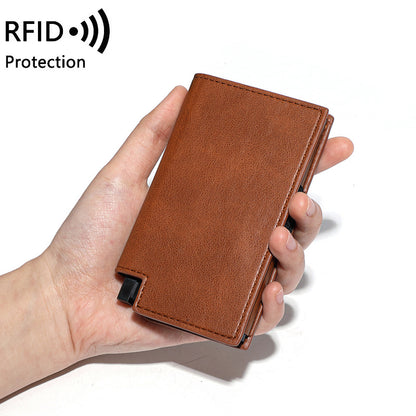 Anti-slip plain-colored wallet