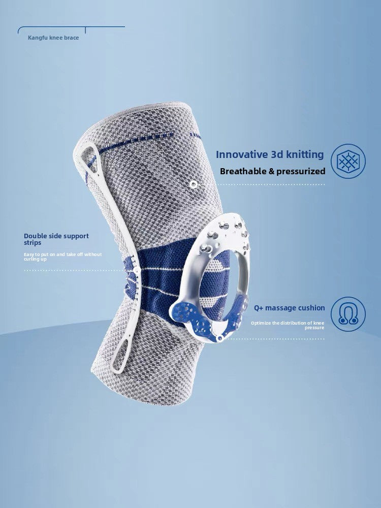 Anti-Slip Silicone Sports Knee Brace with 3D Weaving