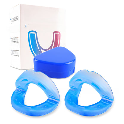 Anti-Snoring Mouthpiece Blue Dual-Layer Dental Device
