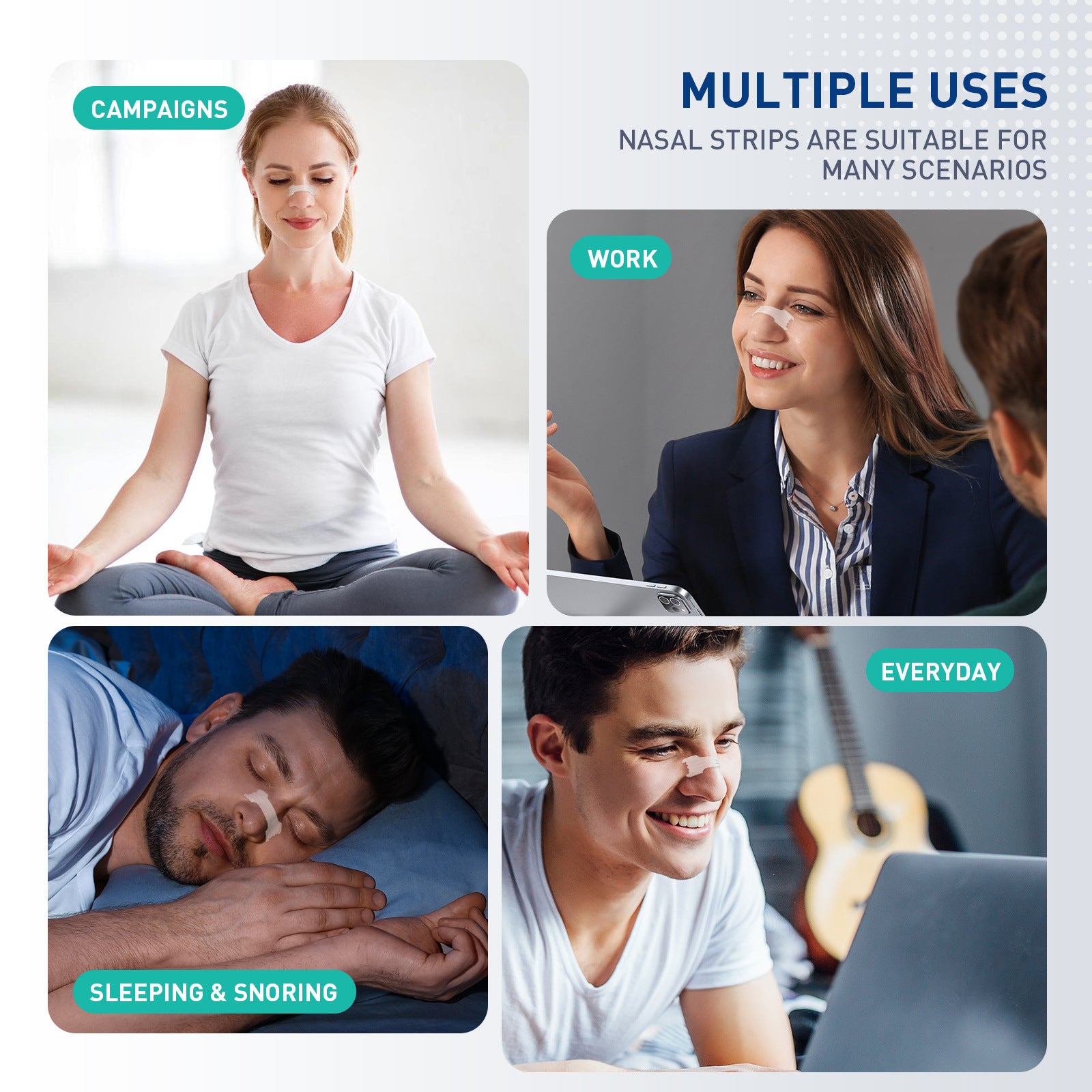 Anti-Snoring Nasal Breathing Strips