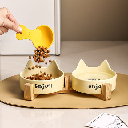 Anti-spill pet water bowl
