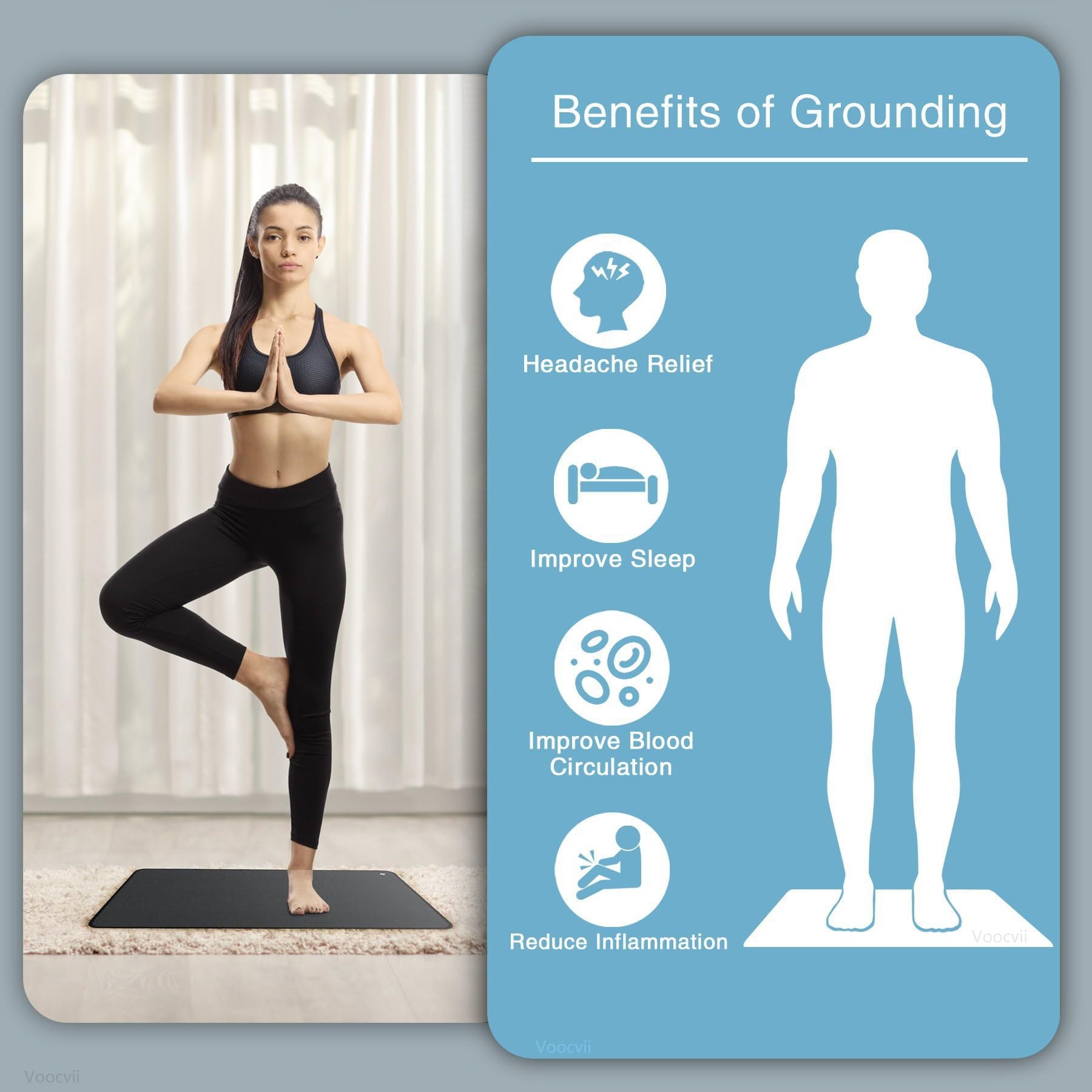 Anti-Static Grounding Mat Yoga Exercise Mat