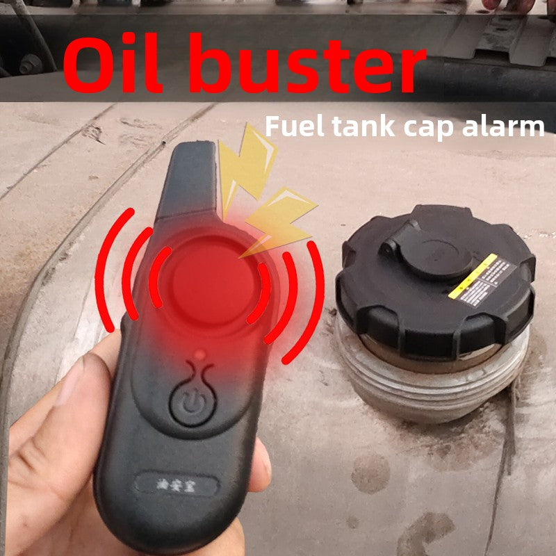 Anti-theft alarm for large truck fuel tanks