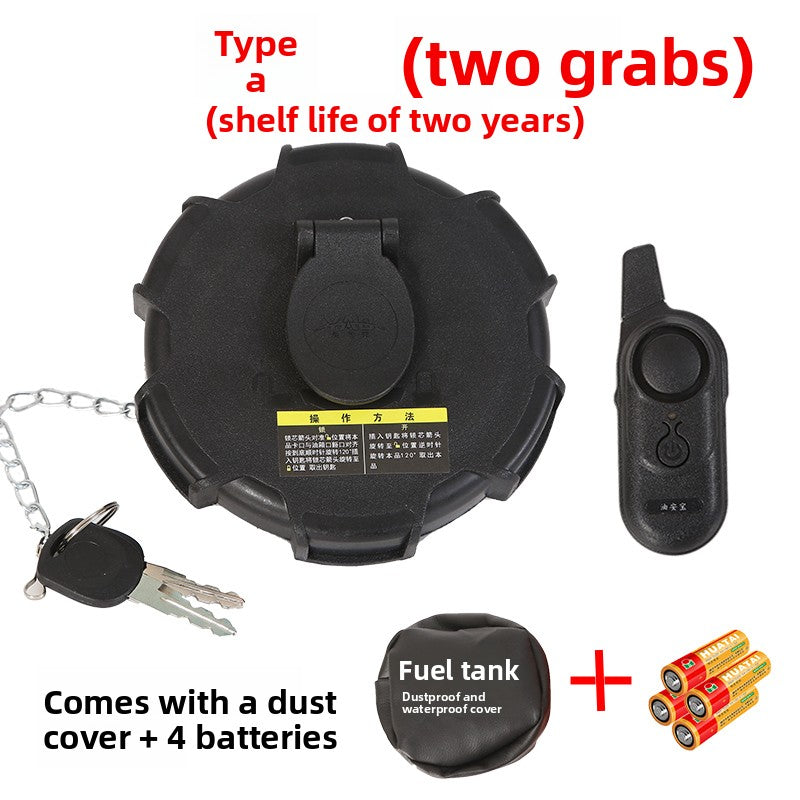 Anti-theft alarm for large truck fuel tanks