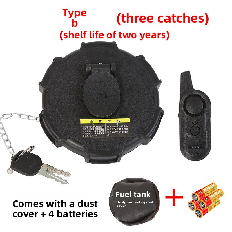 Anti-theft alarm for large truck fuel tanks