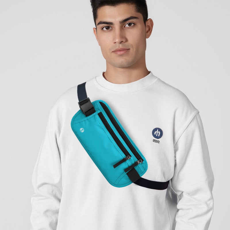 Anti-theft Travel Passport and Document Waist Pouch