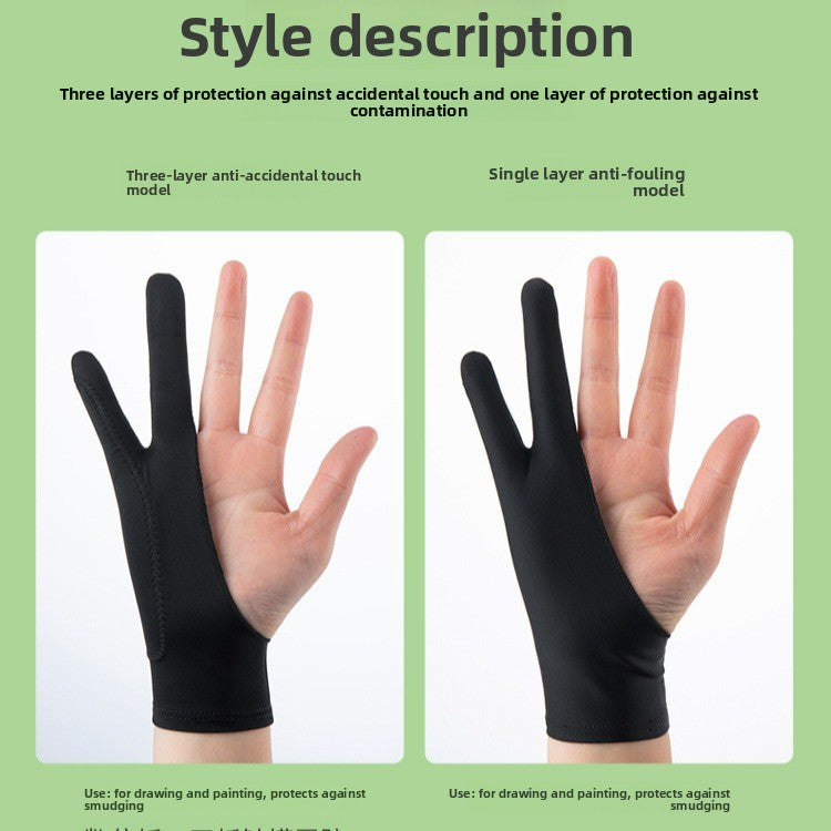 Anti-Touch Drawing Gloves for Graphic Tablets