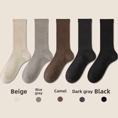 Antibacterial Cotton Mid-Calf Socks for Women
