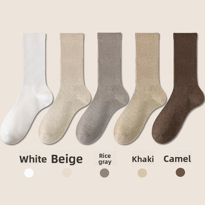Antibacterial Cotton Mid-Calf Socks for Women