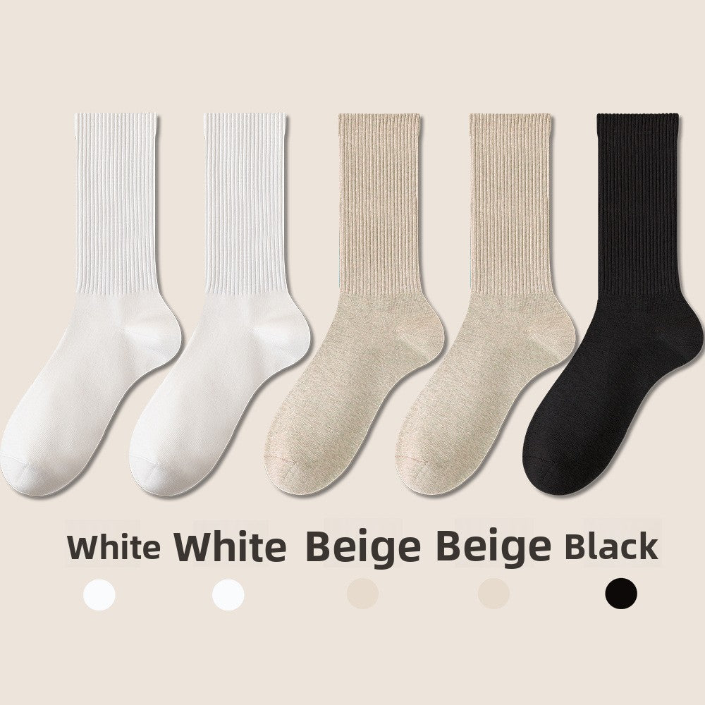 Antibacterial Cotton Mid-Calf Socks for Women