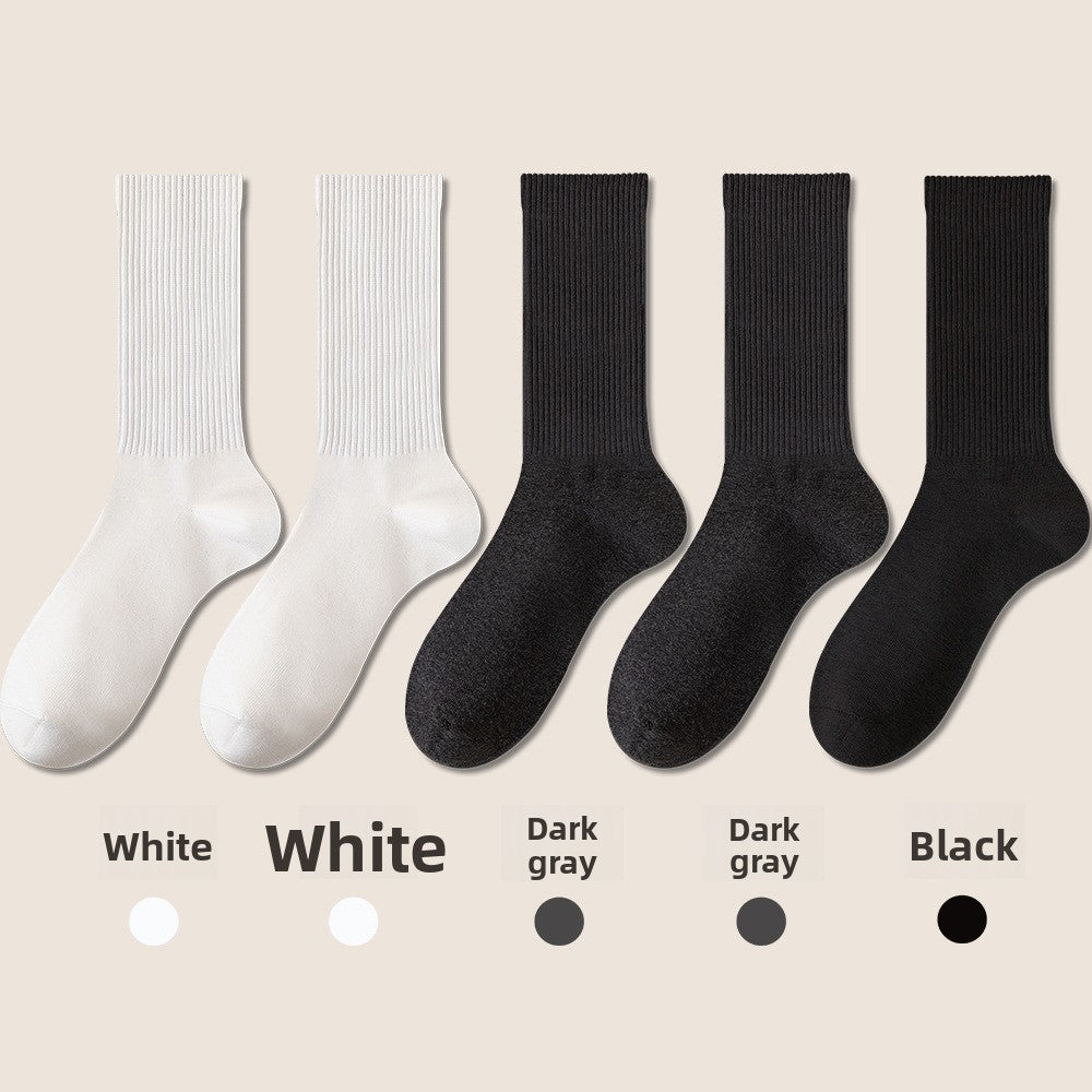 Antibacterial Cotton Mid-Calf Socks for Women