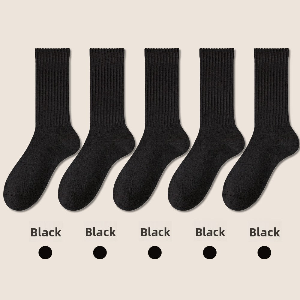 Antibacterial Cotton Mid-Calf Socks for Women