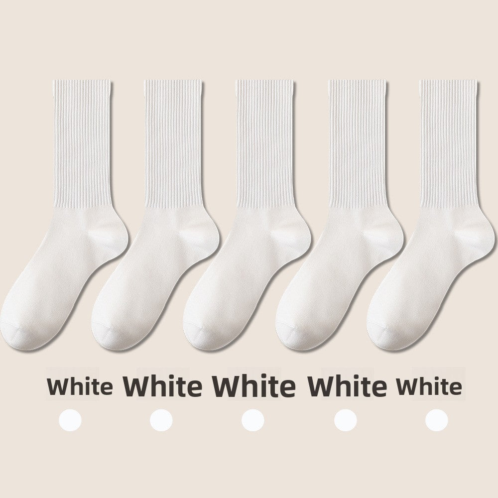 Antibacterial Cotton Mid-Calf Socks for Women