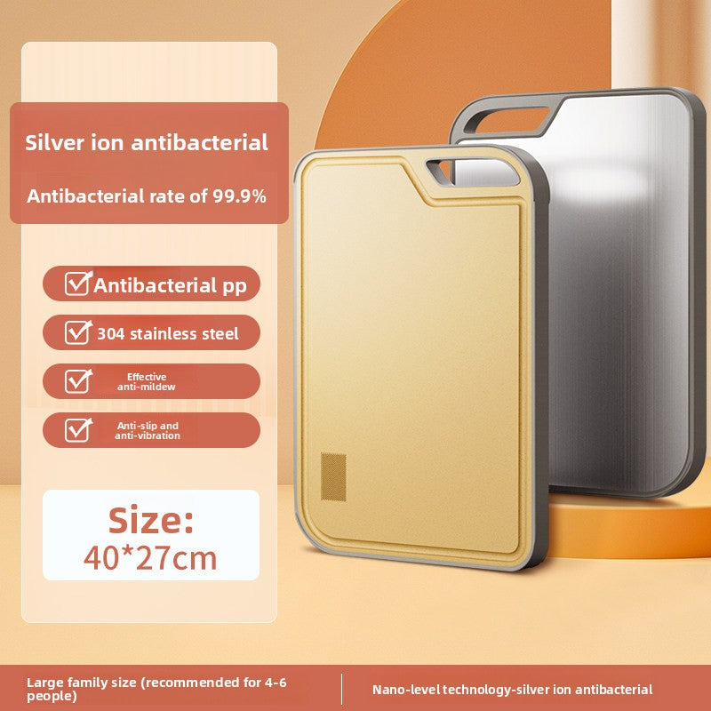 Antibacterial Kitchen Cutting Board with Stainless Steel