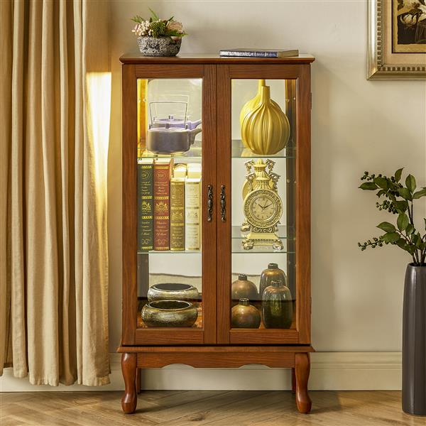 Antique cabinet with lights