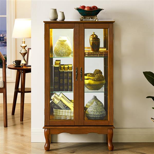 Antique cabinet with lights