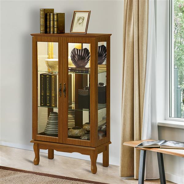 Antique cabinet with lights