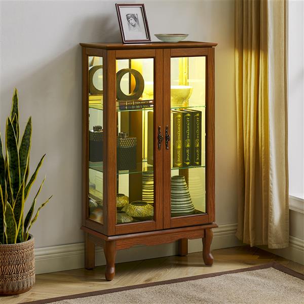 Antique cabinet with lights