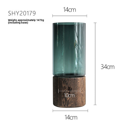 Antique Glass Vase for Flower Arrangement