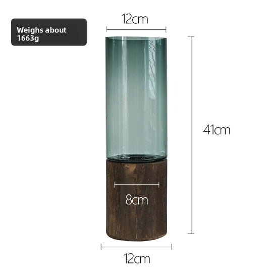 Antique Glass Vase for Flower Arrangement