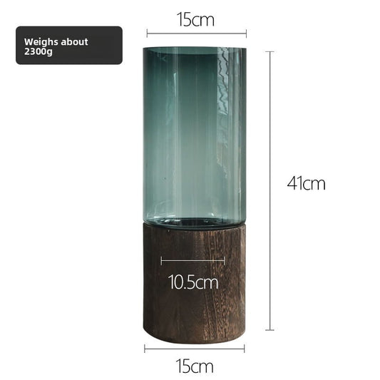 Antique Glass Vase for Flower Arrangement