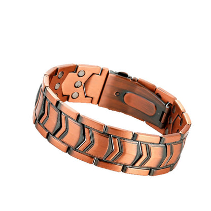 Antique Red Copper Magnetic Bracelet