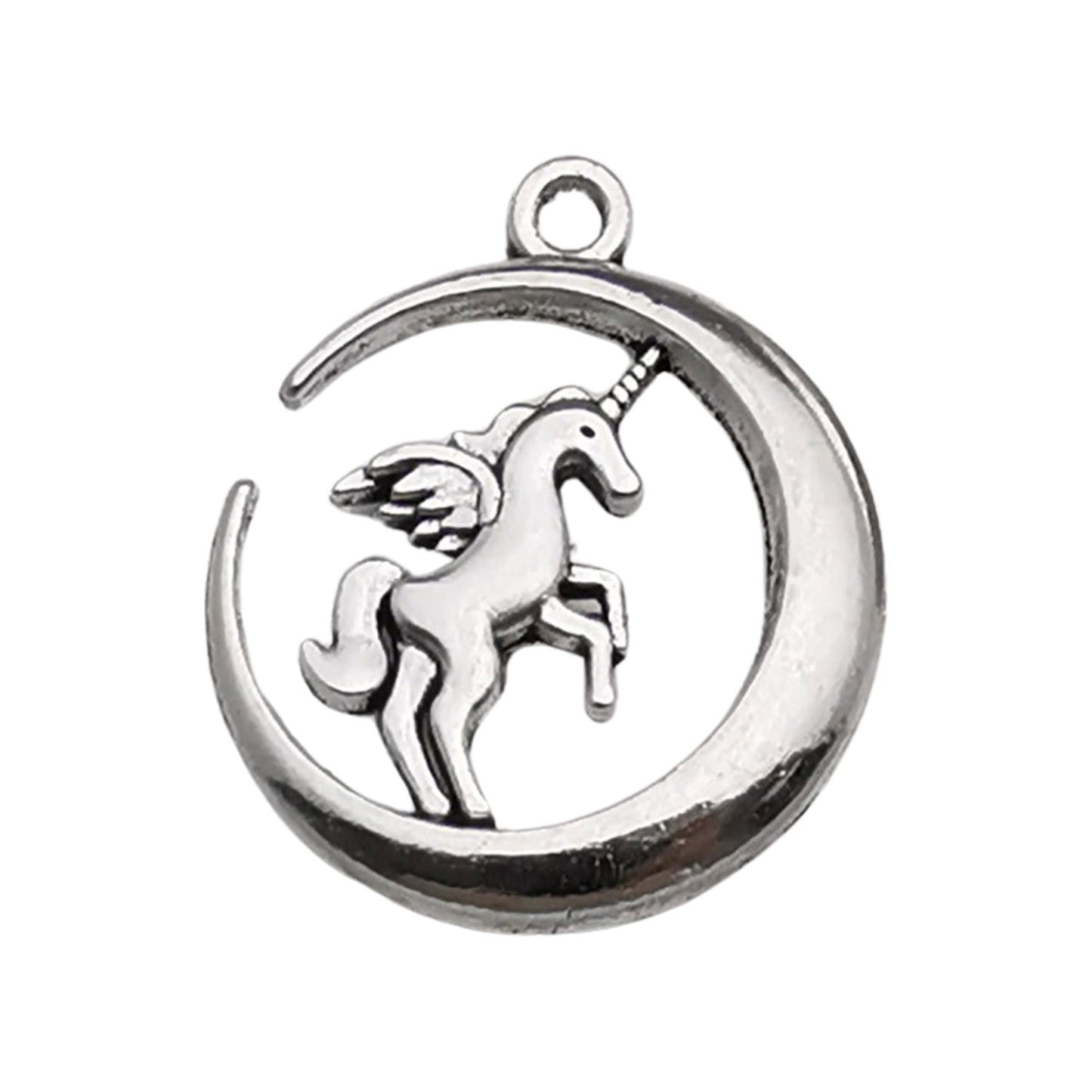 Antique Silver Unicorn Charms for DIY Jewelry