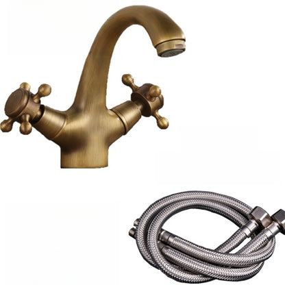 Antique-Style Brass Basin Faucet