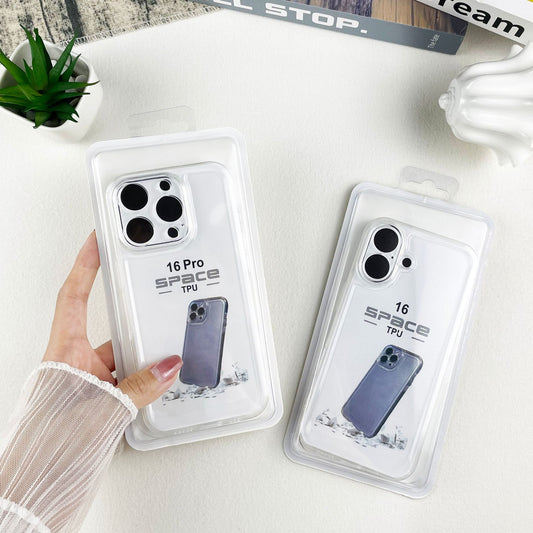 Apple 17 Phone Case Iphone16 Transparent Soft Case 15 Four-Corner Anti-Drop Ultra-Thin 13Pro14 Space Protective Case
