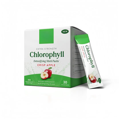 Apple Flavored Chlorophyll Dietary Supplement Powder