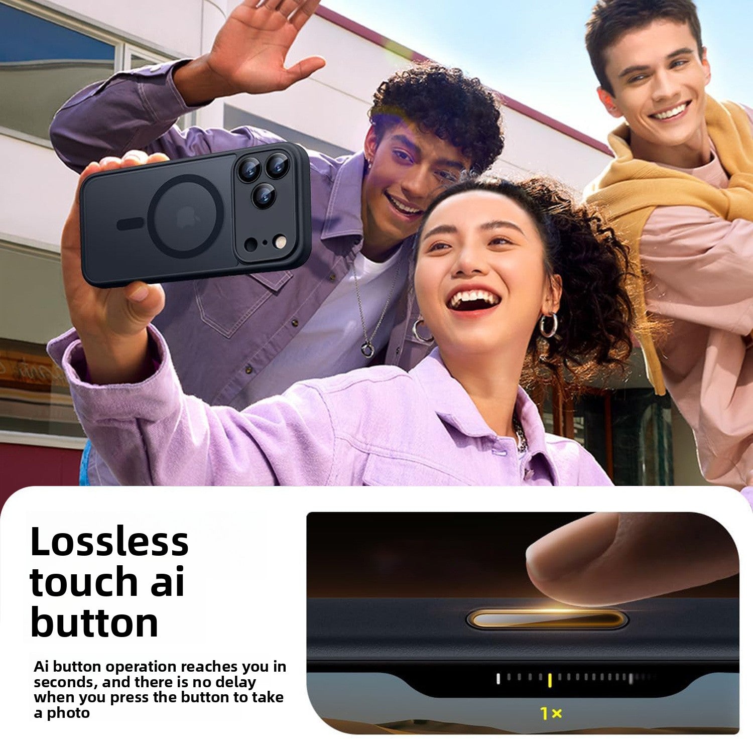 Apple Magnetic Skin-Feeling Phone Case