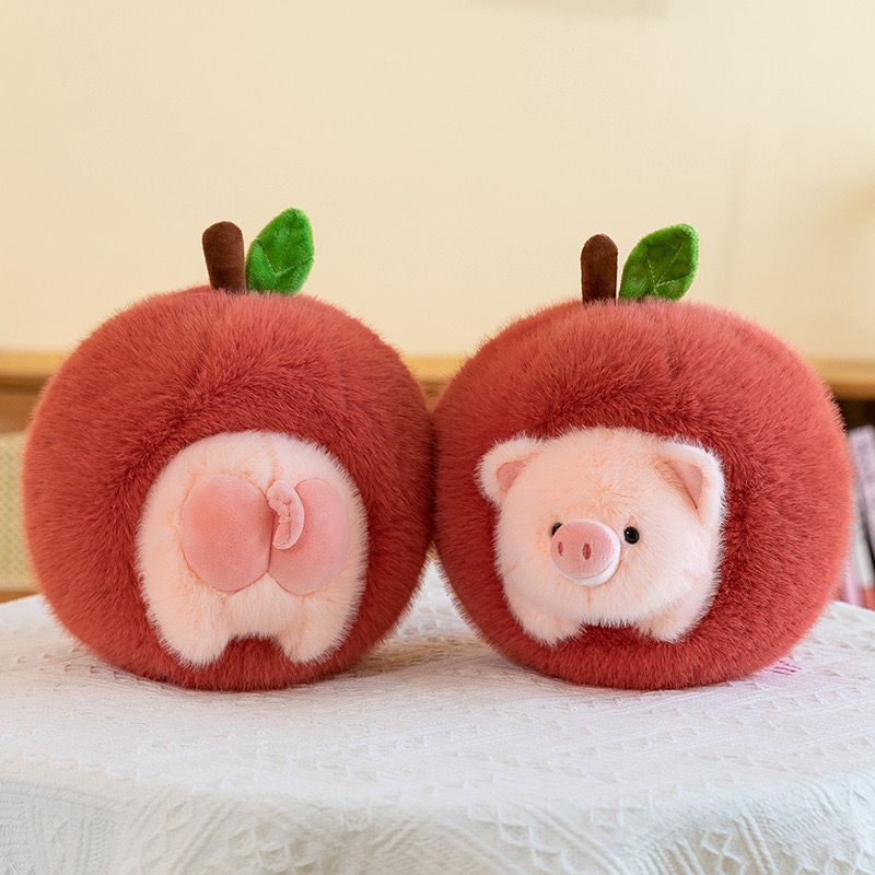 Apple Pig Plush Doll Toy