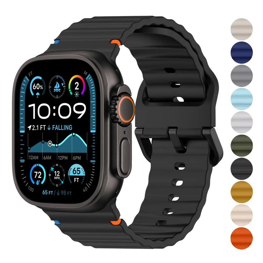 Apple Watch Wavy Silicone Strap