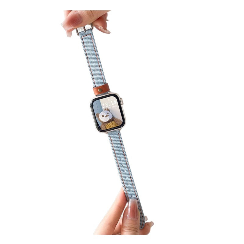 apple watch women's leather autumn and winter wristband