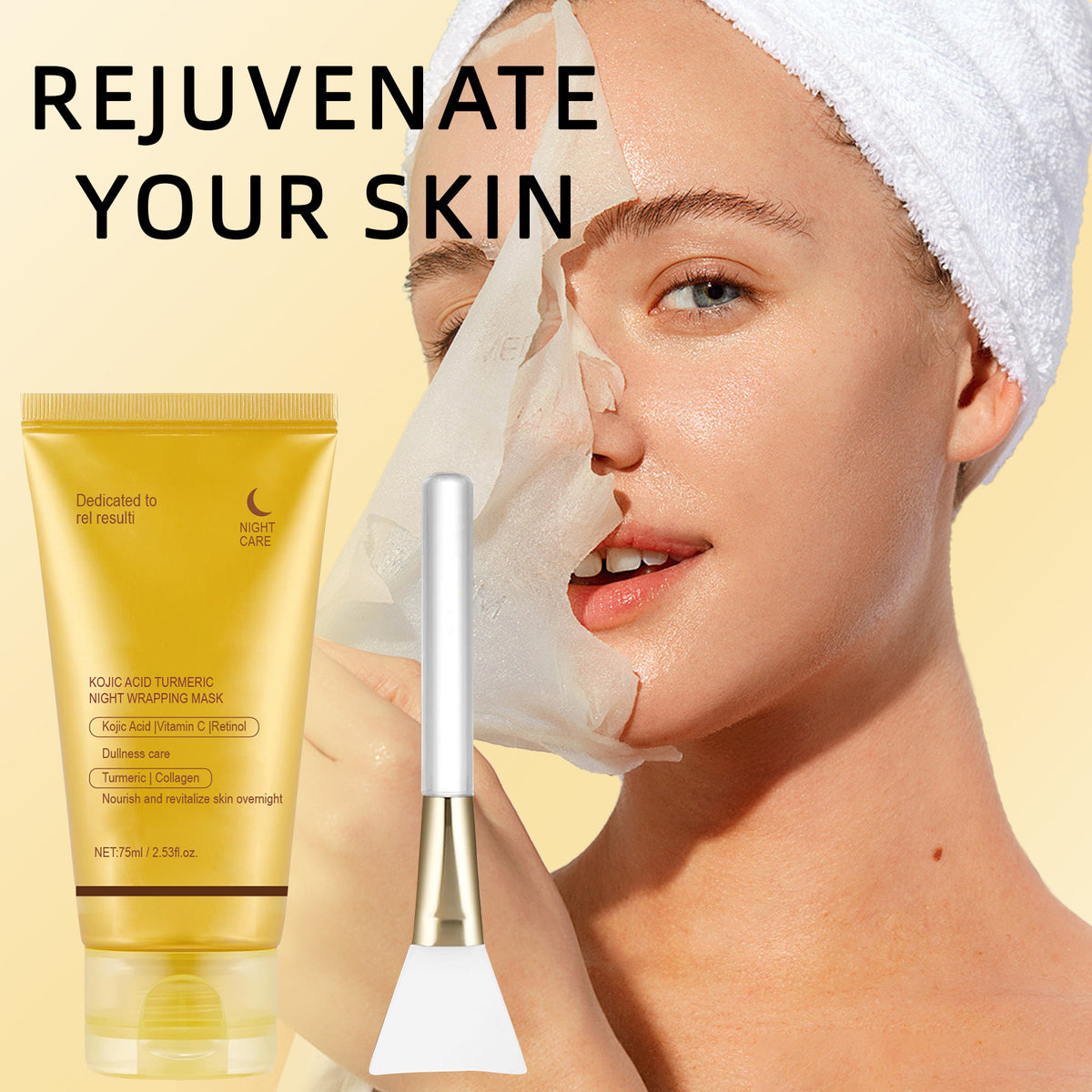 Apply a face mask to lighten dullness