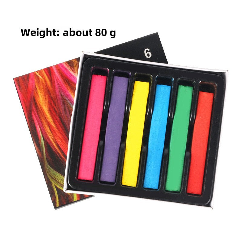 Apply colored chalk powder