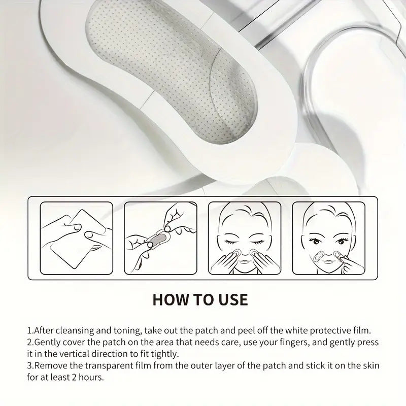 Apply firming and wrinkle-reducing eye mask