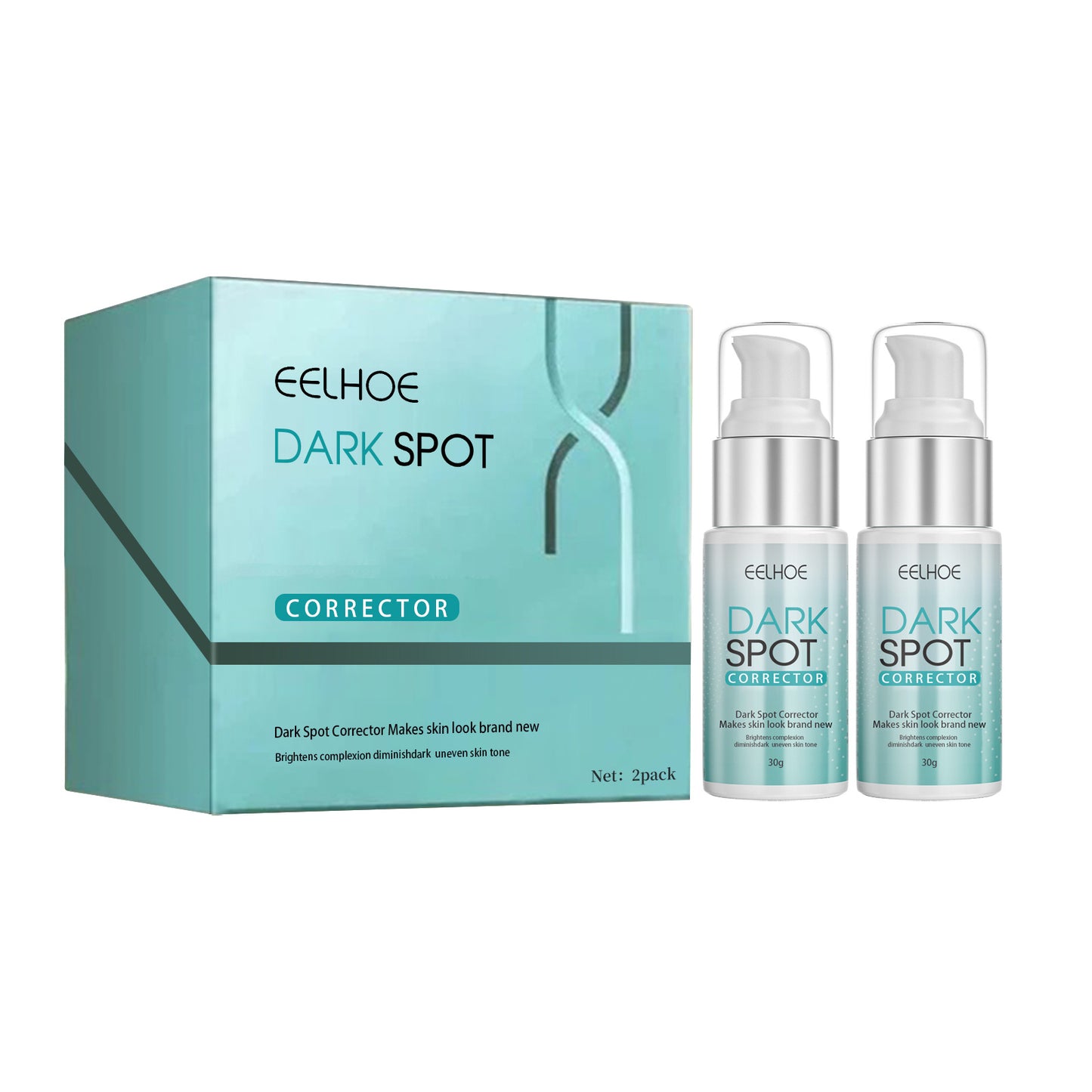 Applying skin-lightening facial essence cream