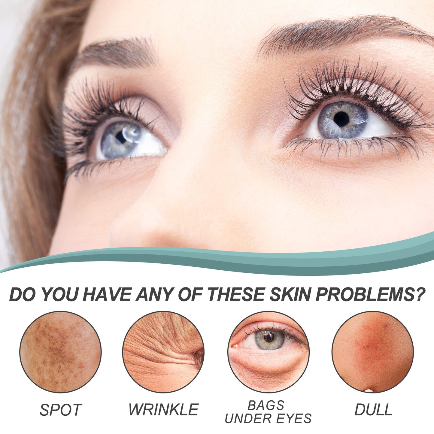 Applying skin-lightening facial essence cream