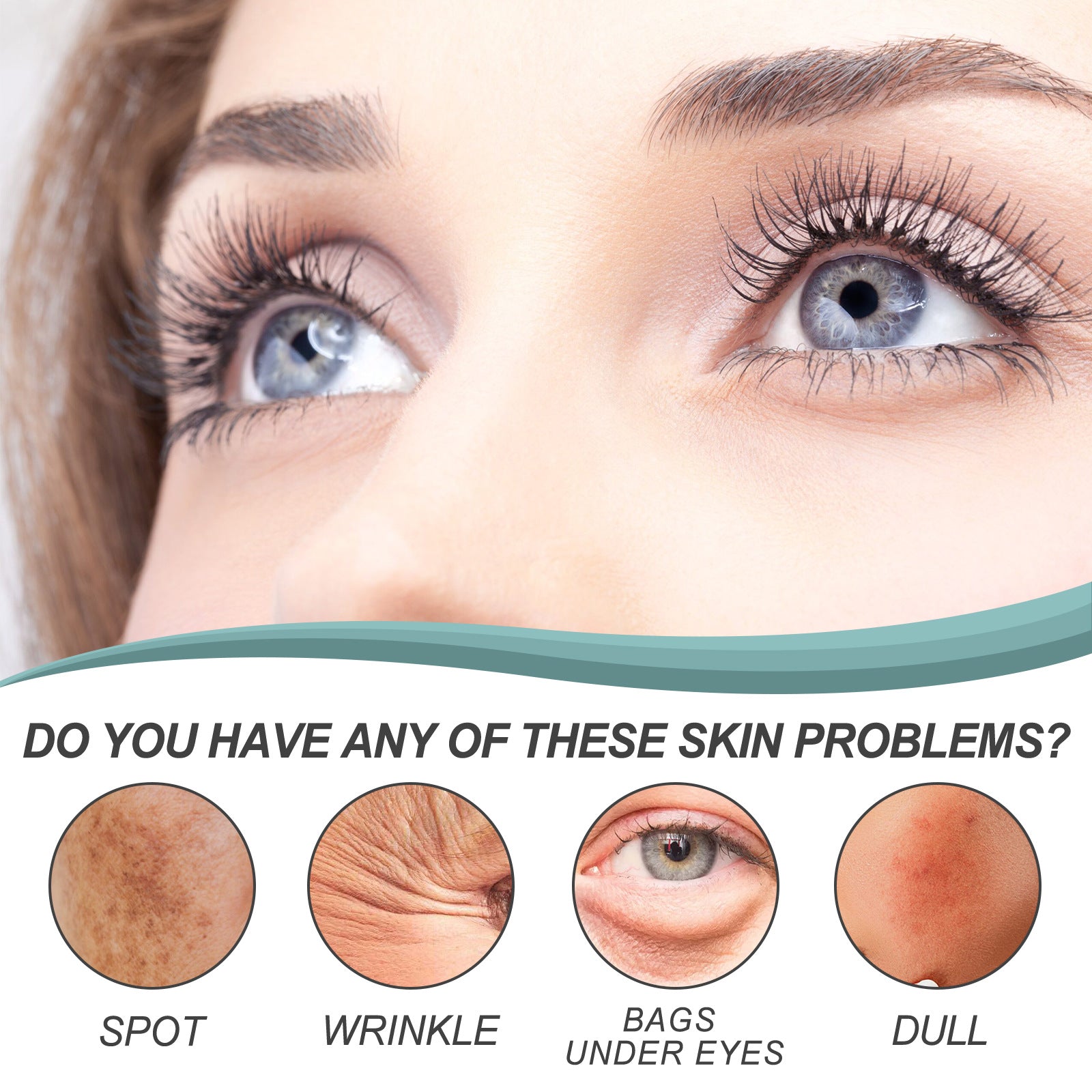 Applying skin-lightening facial essence cream