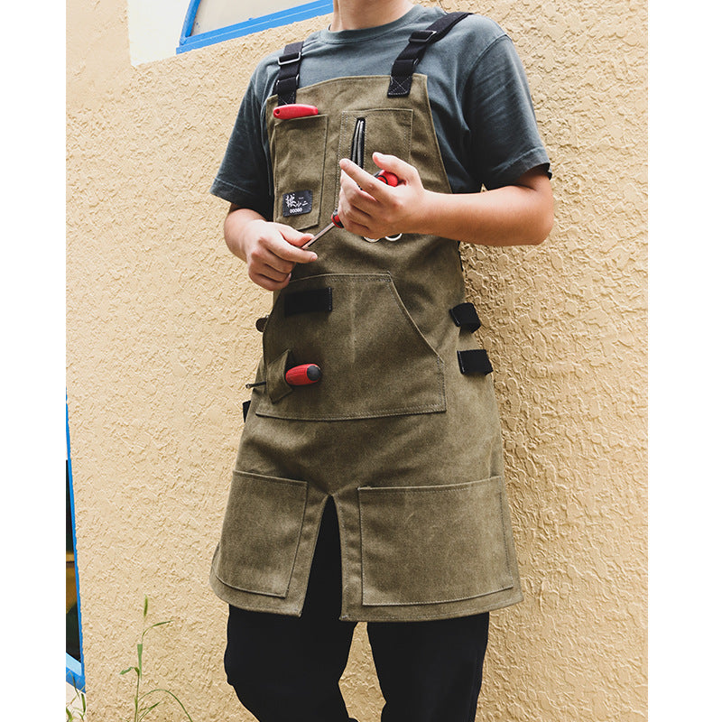 Apron denim canvas