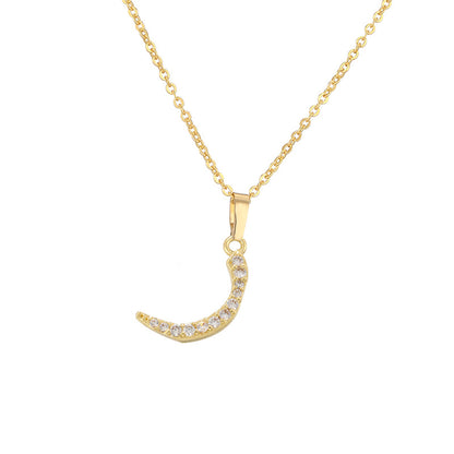 Arabic Letter Pendant Necklace