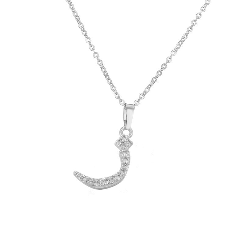Arabic Letter Pendant Necklace