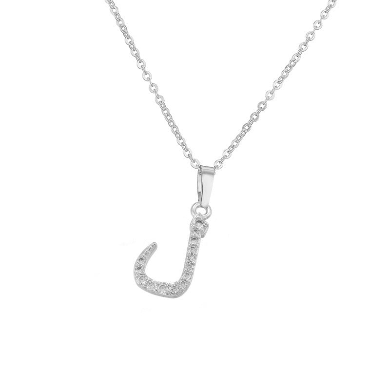 Arabic Letter Pendant Necklace