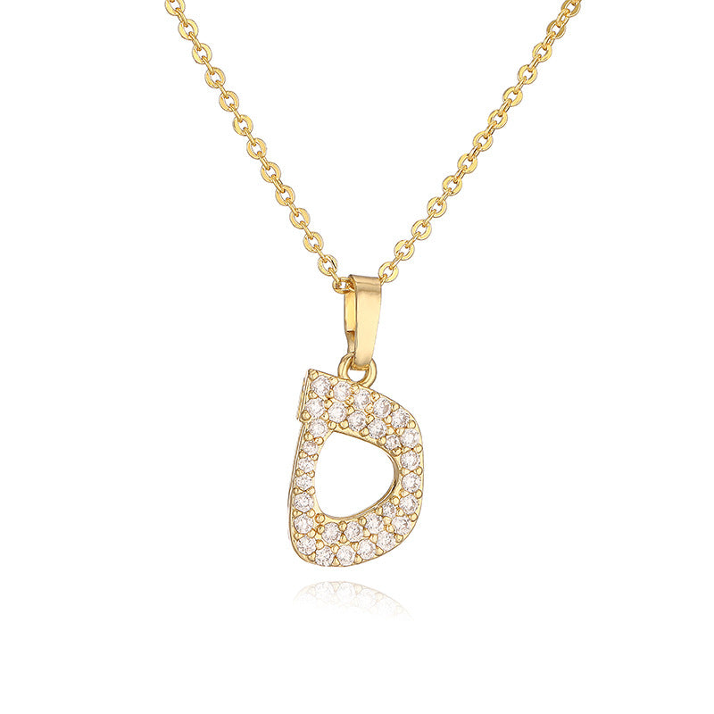 Arabic Letter Pendant Necklace