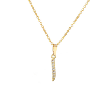 Arabic Letter Pendant Necklace