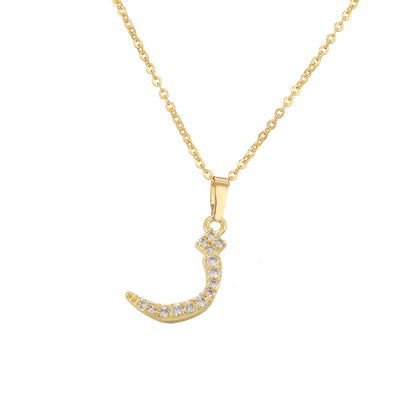 Arabic Letter Pendant Necklace
