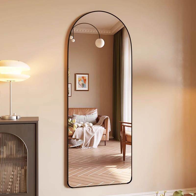 Arched Metal Dressing Mirror
