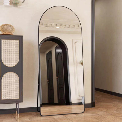 Arched Metal Dressing Mirror